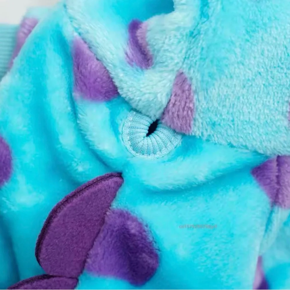 Disney Inspired Monsters inc Sully Sulley Dog Cat Costume Dinosaur Hooded Coot